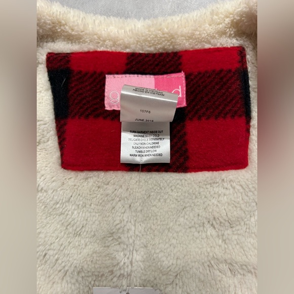 Goodlad toddlers, buffalo plaid fleece lined vest. Girls M (2T-3T) - Picture 8 of 11